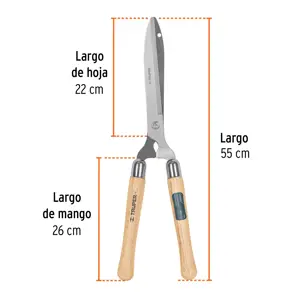 Tijera para poda 55 cm, Classic, mgos de madera, TRUPER