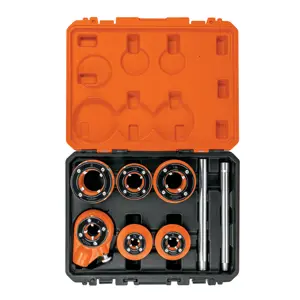 15721 / T-852X Juego de 7 tarrajas para tubo de 1/2