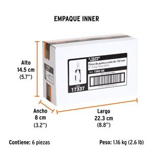 Pinza punta curva 6