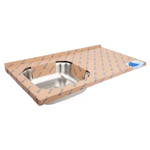 47028 / TA-1050IB Tarja de sobreponer 100x50cm tina izquierda, Foset Basic