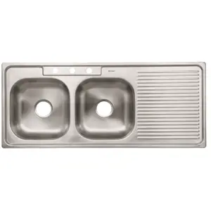 45060 / TA-1202TI Tarja de empotrar 120x50cm doble tina izquierda, Foset
