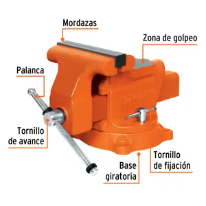 Truper Tornillo de banco 8