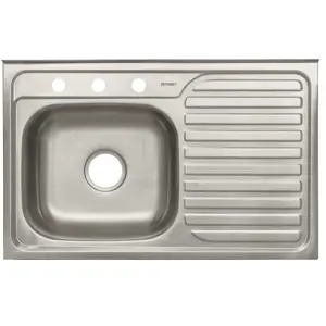 47026 / TA-850IB Tarja de sobreponer 80x50cm tina izquierda, Foset Basic
