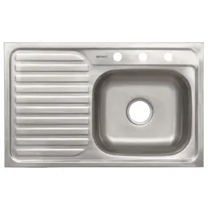 47019 / TA-851DB Tarja de empotrar 80x50cm tina derecha, Foset Basic