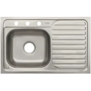 47018 / TA-851IB Tarja de empotrar 80x50cm tina izquierda, Foset Basic
