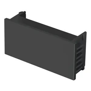 47996 / TA-EN Tapón ciego, 1 módulo, línea Española, color negro, Volteck