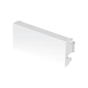 Tapón ciego blanco de 1 módulo, línea Lisboa, Volteck