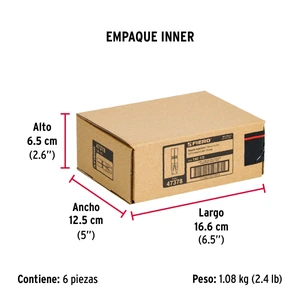 Bolsa con 2 taquetes expansivos de 1/2