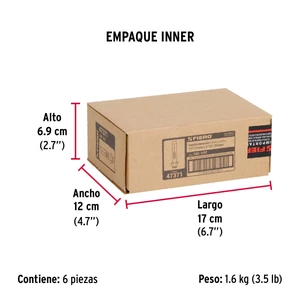 Bolsa con 2 taquetes expansivos de 1/2