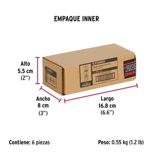 Bolsa con 4 taquetes expansivos de 1/4