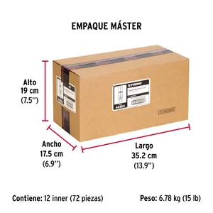 Bolsa con 4 taquetes expansivos de 1/4