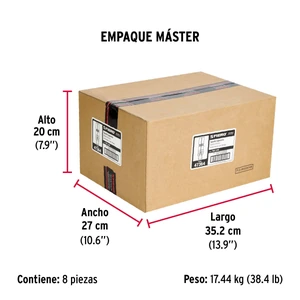 Caja con 100 taquetes expansivos de 1/4