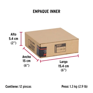 Bolsa con 4 taquetes expansivos de 1/4