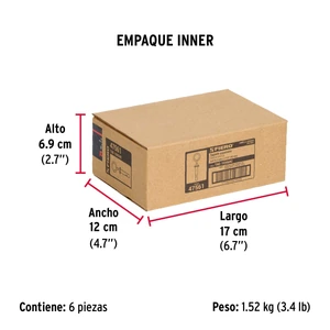 Fiero Bolsa con 4 taquetes expansivos 10x65 mm con armella cerrada