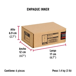 Fiero Bolsa con 2 taquetes expansivos 12x75 mm con armella cerrada