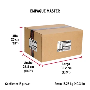 Caja con 100 taquetes expansivos de 3/16
