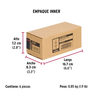 Bolsa con 4 taquetes expansivos de 3/8