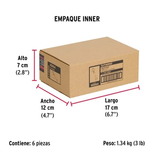 Bolsa con 6 taquetes arpón 3/8