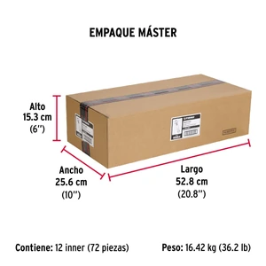 Bolsa con 6 taquetes arpón 3/8