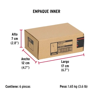 Bolsa con 6 taquetes arpón 3/8