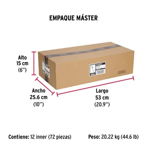 Bolsa con 6 taquetes arpón 3/8