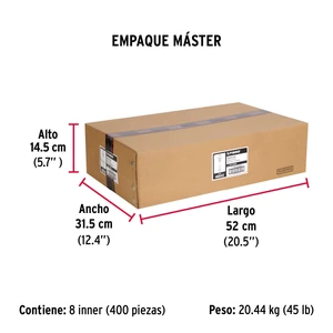 Caja con 50 taquetes arpón de 3/8