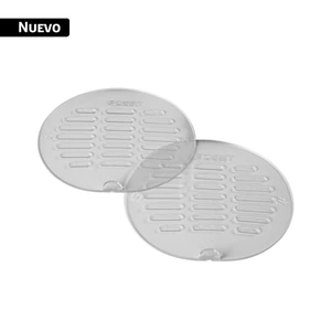 40052 / TAPA-5T Juego 2 tapas transparentes de PVC para coladera 5', FOSET