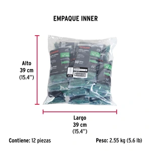 Bolsa con 50 taquetes de plástico 1/2