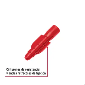 Bolsa con 50 taquetes de plástico 1/4