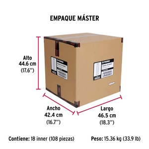 Blíster con 100 taquetes de madera ranurado 5/16