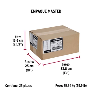 Bolsa con 1 kg de tachuelas pavonadas No. 14, Fiero