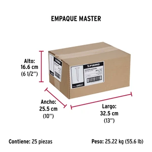 Bolsa con 1 kg de tachuelas pavonadas No. 4, Fiero