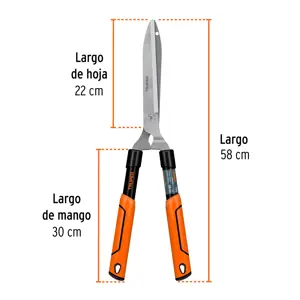 Tijera para poda 58 cm, Classic, mgos tubulares, TRUPER