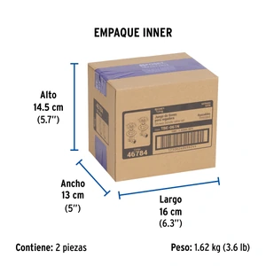Foset Juego llaves empotrar roscables, volante satín, Túbig