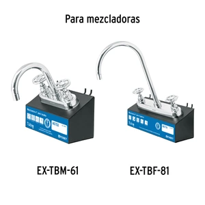 Foset Juego de 2 manerales para mezcladora, volante, cromo, Tubig
