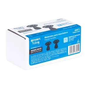 Foset Juego de 2 manerales para mezcladora, volante, negro, Tubig
