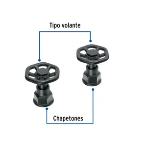 Foset Juego de 2 manerales para mezcladora, volante, negro, Tubig