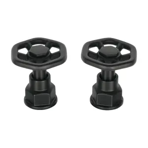 Foset Juego de 2 manerales para mezcladora, volante, negro, Tubig