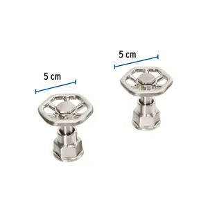 Foset Juego de 2 manerales para mezcladora, volante, satín, Tubig