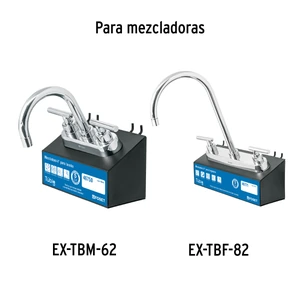 Foset Juego de 2 manerales para mezcladora, palanca, cromo, Tubig
