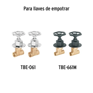 Foset Juego de 2 manerales para regadera, volante, cromo, Tubig