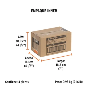 Blíster 2 terminales p/batería, desconexión rápida, Truper