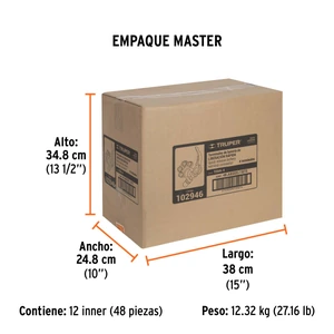 Blíster 2 terminales p/batería, desconexión rápida, Truper