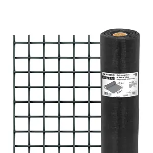 Fiero Rollo de 30 m x 0.75m malla mosquitera fibra de vidrio negra