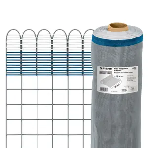 44959 / TEMO-09PG Fiero Rollo de 30 m x 0.9 m de malla mosquitera plástica gris