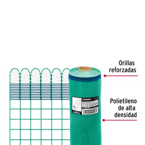 44952 / TEMO-09PV Fiero Rollo de 30 m x 0.9 m de malla mosquitera plástica verde