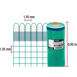 Fiero Rollo de 30 m x 0.9 m de malla mosquitera plástica verde