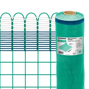 44955 / TEMO-15PV Fiero Rollo de 30 m x 1.5 m de malla mosquitera plástica verde