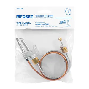 46148 / TEPAR-60F Termopar tipo flauta, 60 cm, Foset