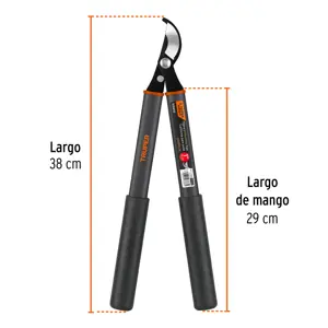 Tijera para ramas 38 cm, mgos de aluminio, TRUPER EXPERT